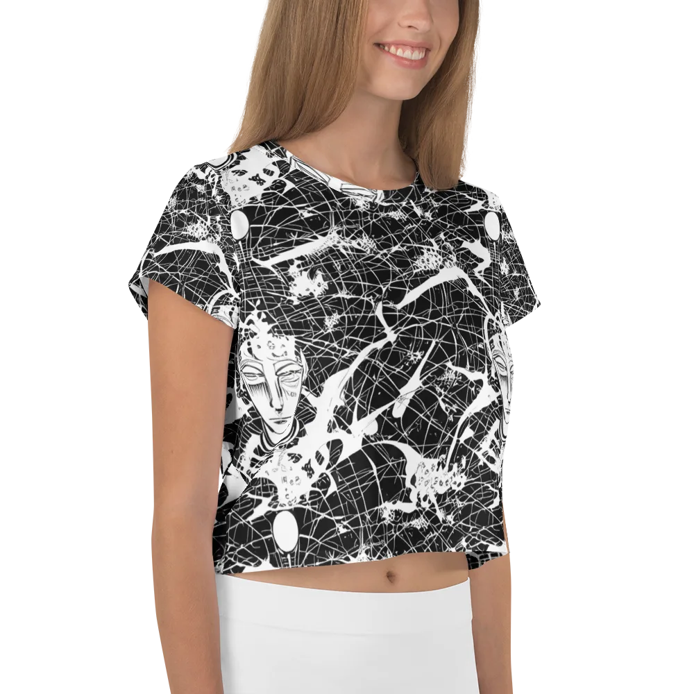 Stormy Serenity on Crop Tee — Right