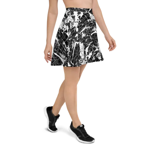 Stormy Serenity on a Skater Skirt