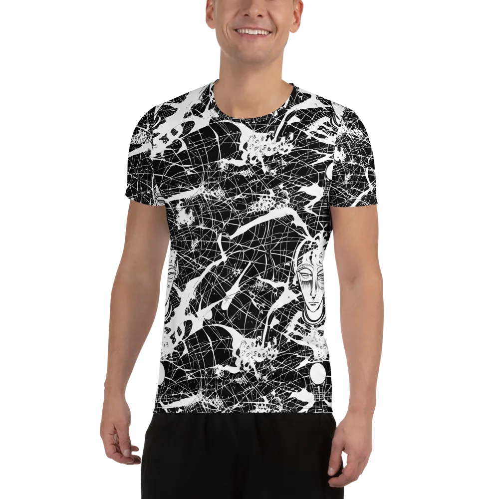 Stormy Serenity on Men's Athletic T-Shirt — Front