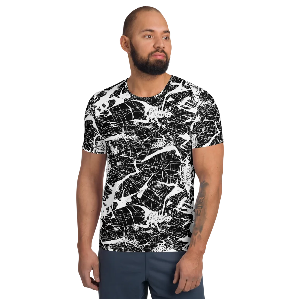 Stormy Serenity on Men's Athletic T-Shirt — Front