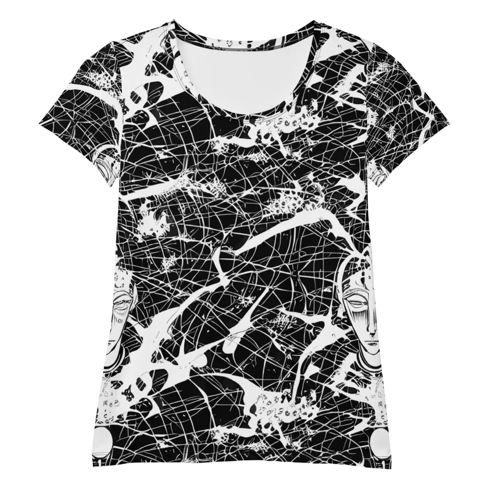 Stormy Serenity on Women's Athletic T-Shirt — Front