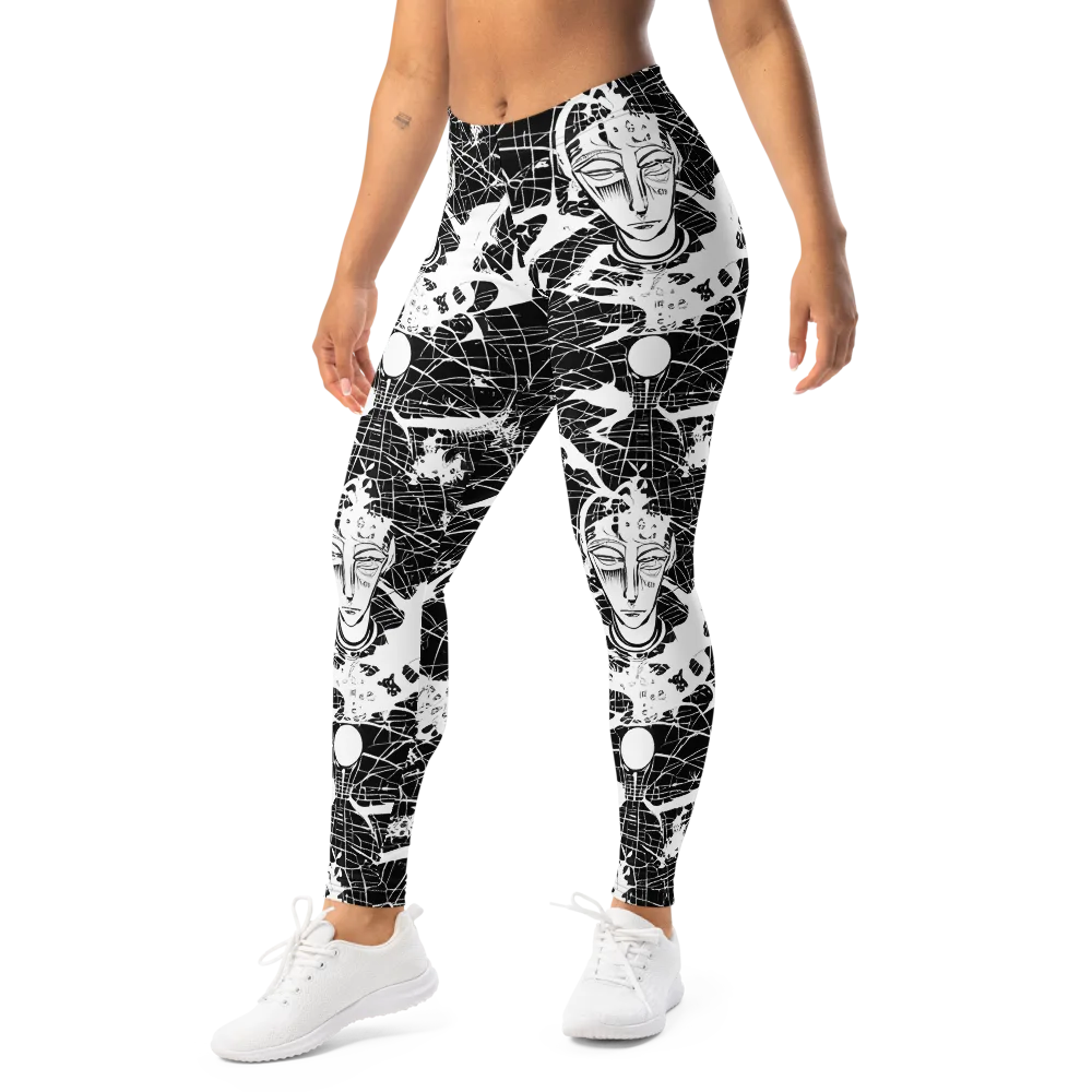 Stormy Serenity on Leggings — Left Front