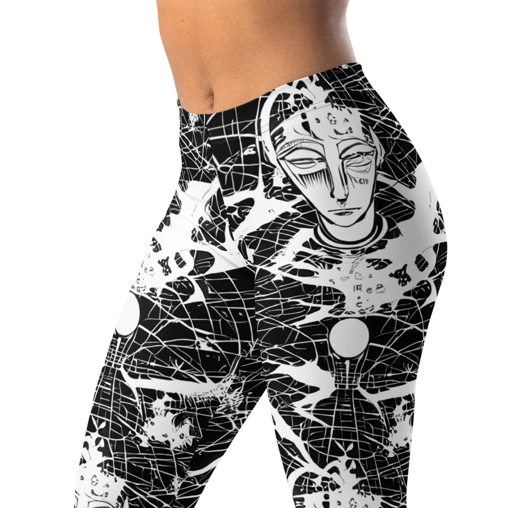Stormy Serenity on Leggings — Left Front