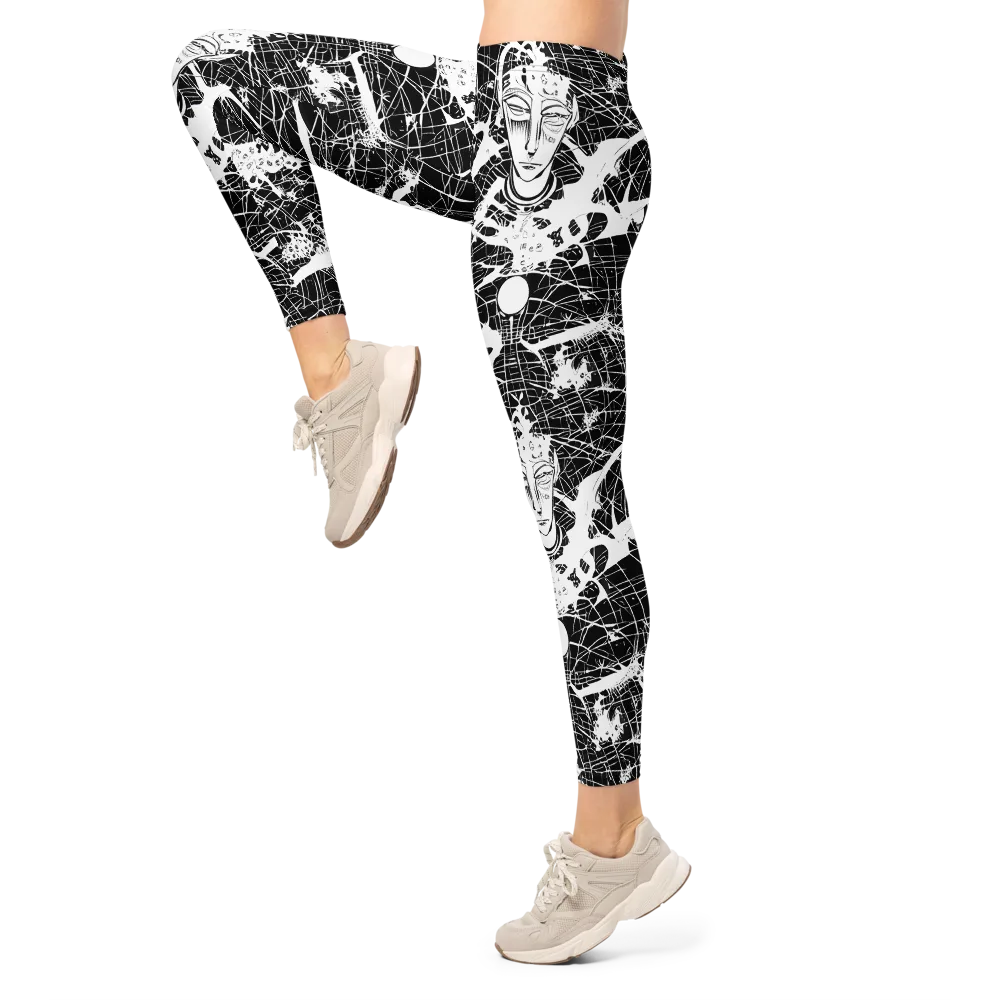 Stormy Serenity on Leggings — Left