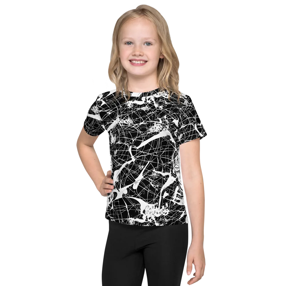 Stormy Serenity on Kids Crew Neck T-Shirt — Front
