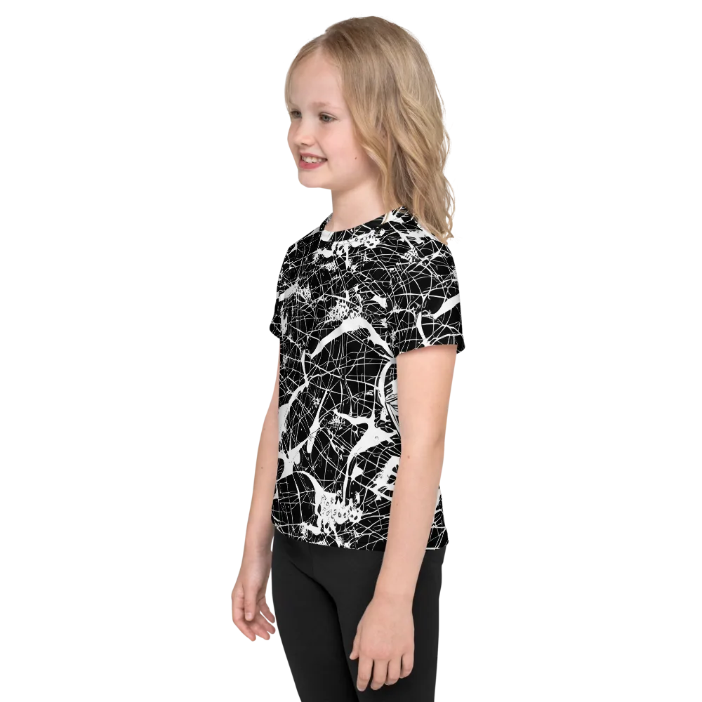 Stormy Serenity on Kids Crew Neck T-Shirt — Left