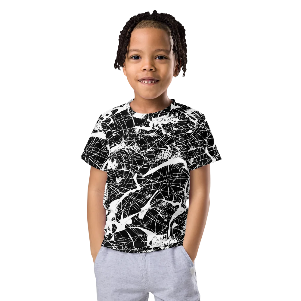 Stormy Serenity on Kids Crew Neck T-Shirt — Front