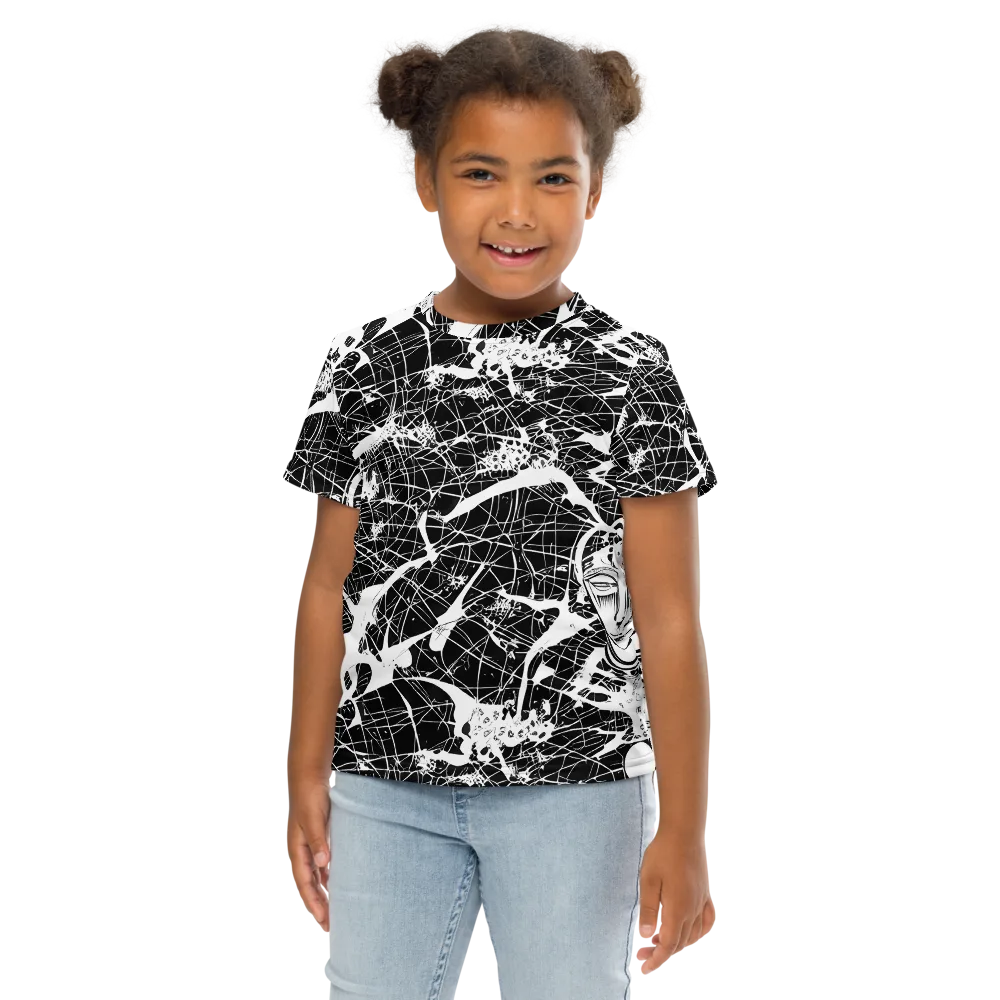 Stormy Serenity on Kids Crew Neck T-Shirt — Front