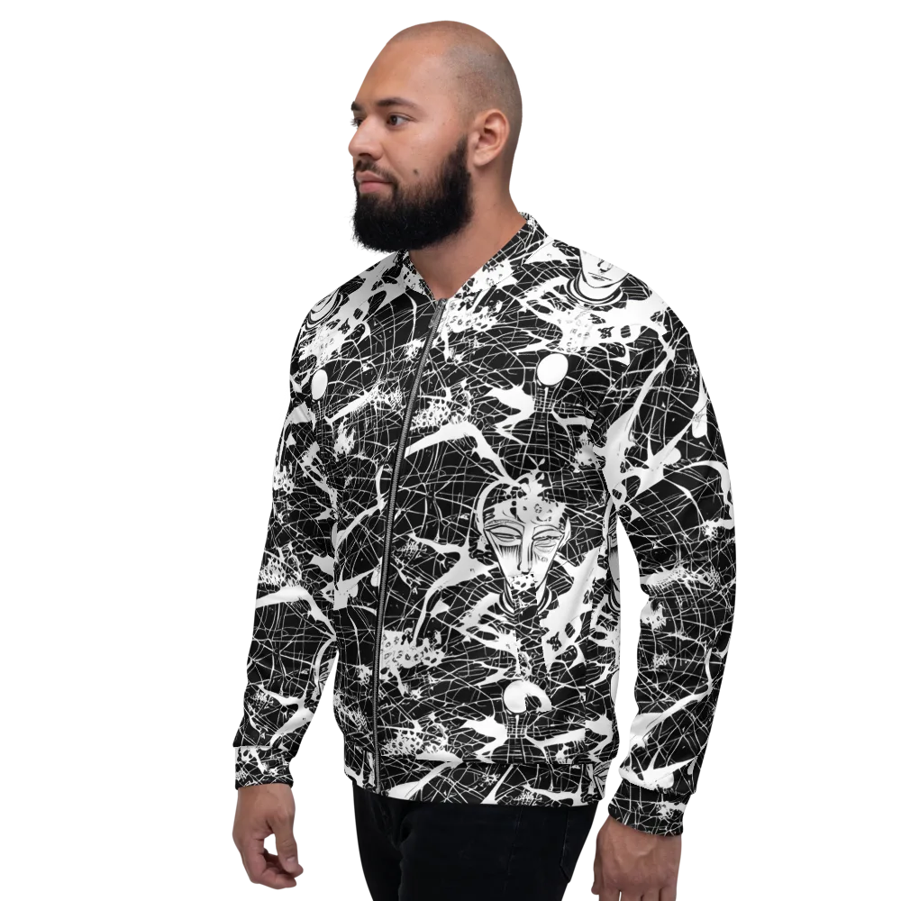 Stormy Serenity on Bomber Jacket — Left