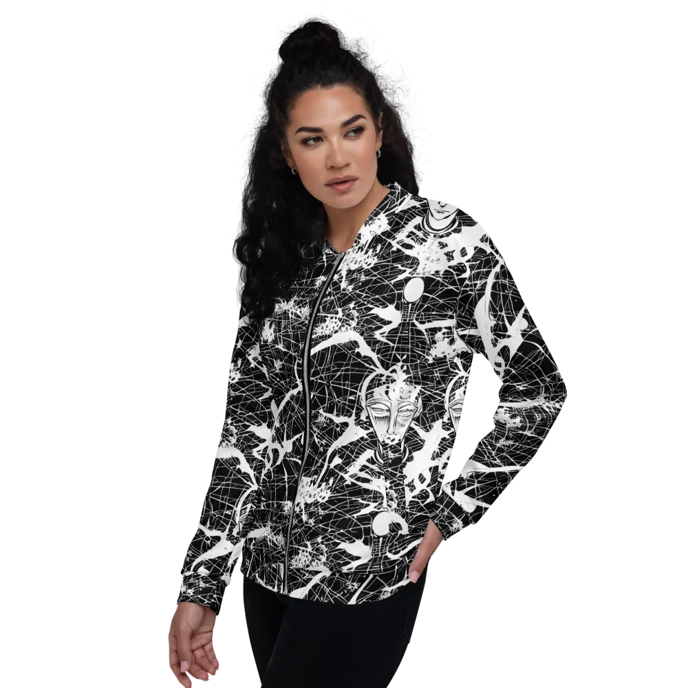 Stormy Serenity on Bomber Jacket — Left