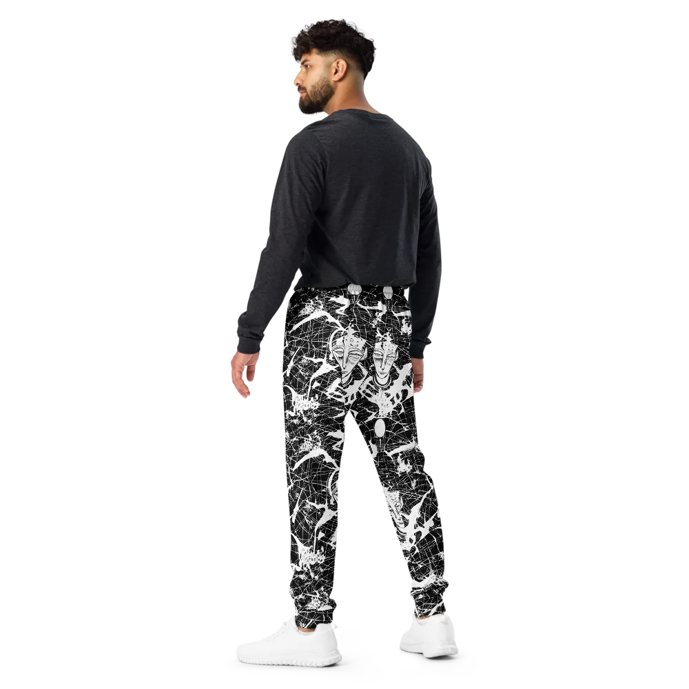 Stormy Serenity on Men's Joggers — Back