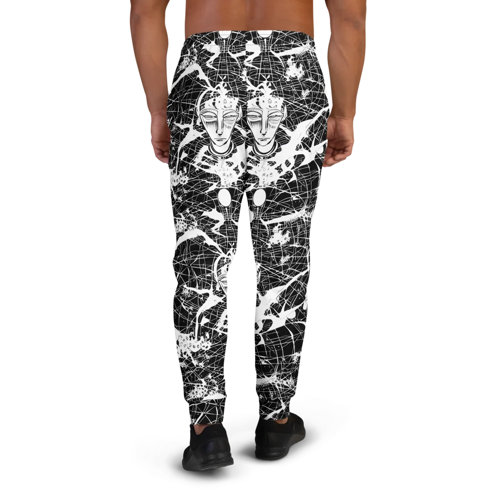 Stormy Serenity on Men's Joggers — Back
