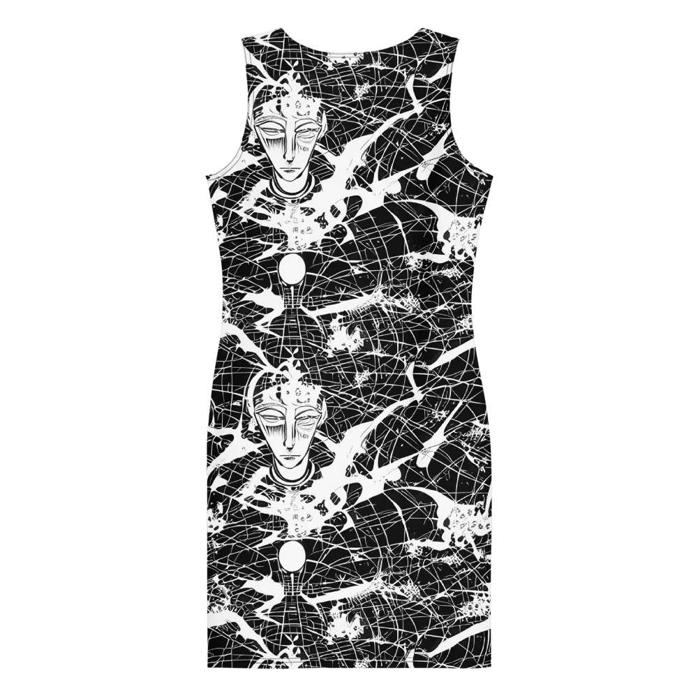 Stormy Serenity on Bodycon Dress — Back