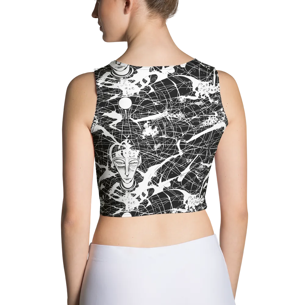Stormy Serenity on Crop Top — Back