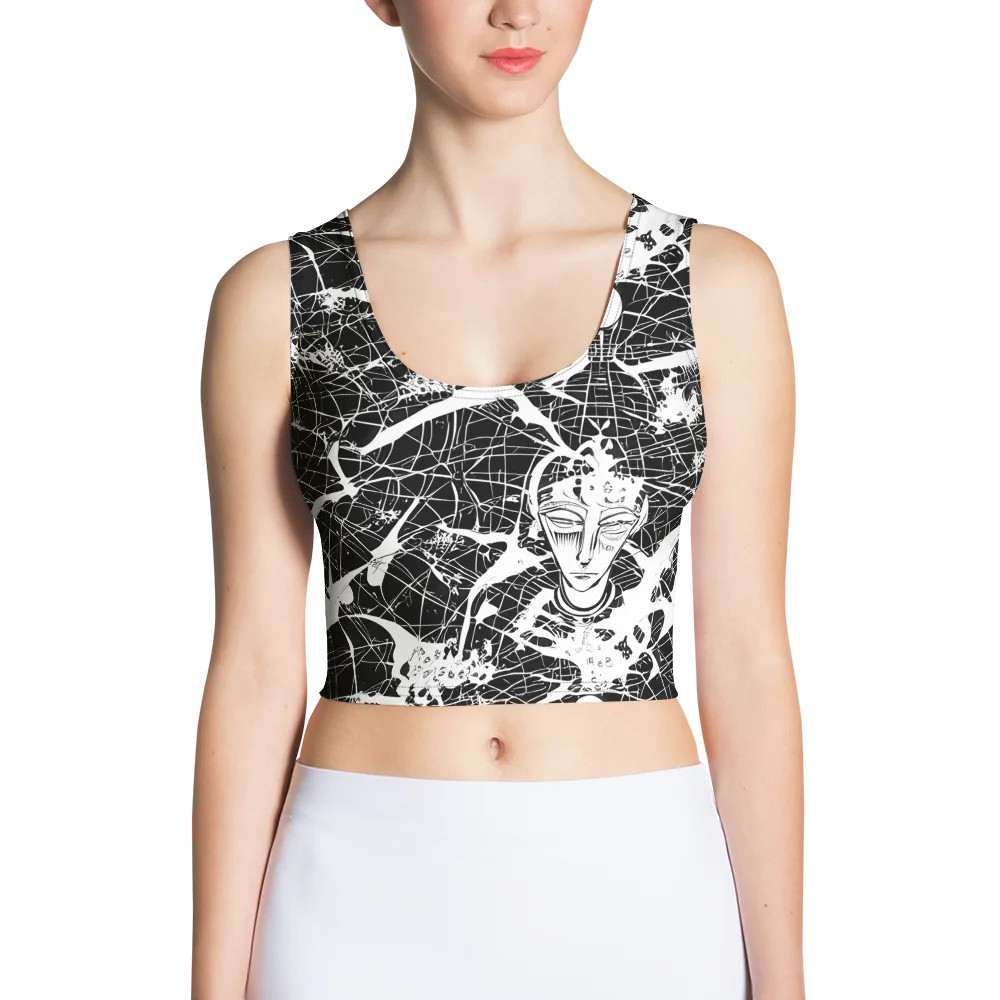 Stormy Serenity on Crop Top — Front