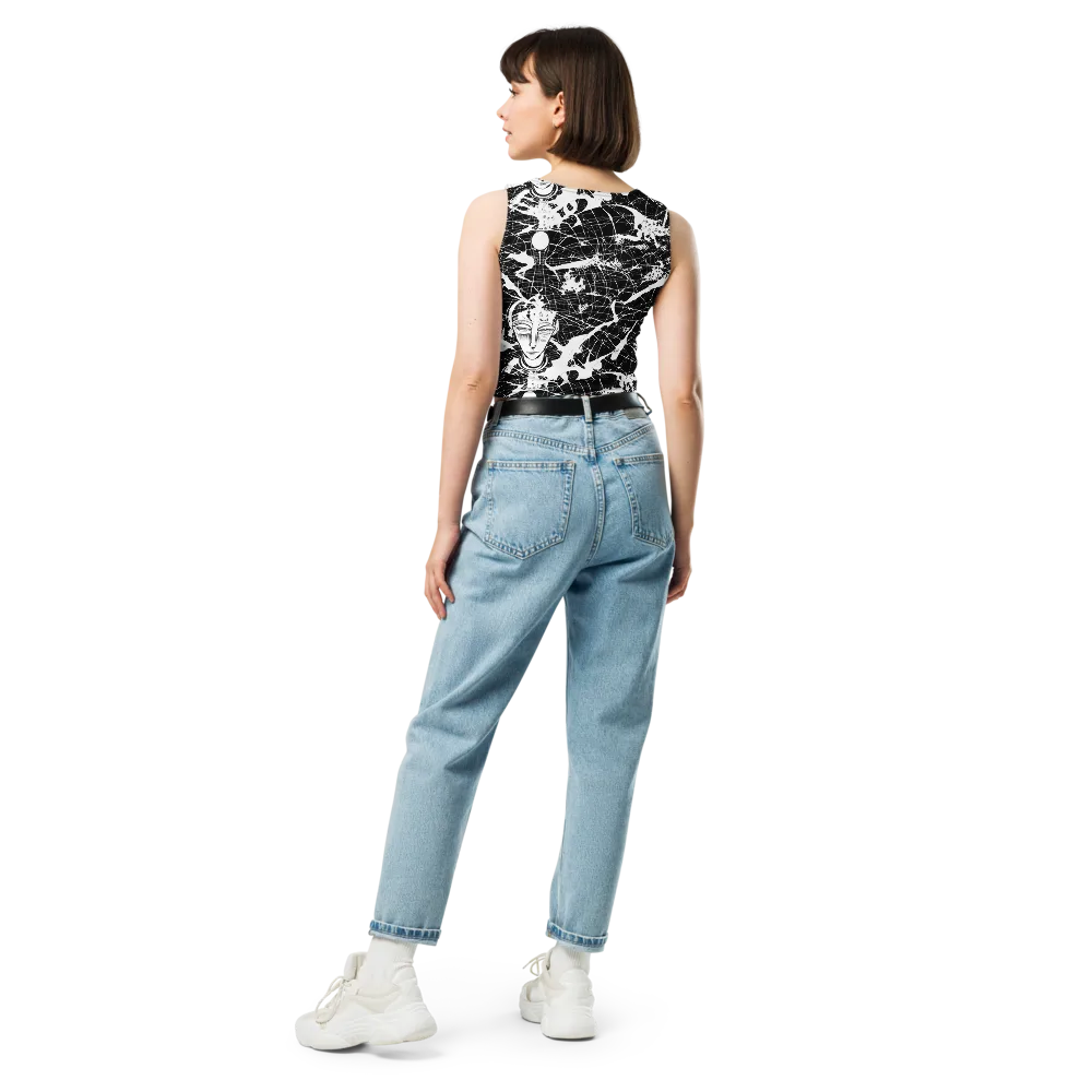 Stormy Serenity on Crop Top — Back