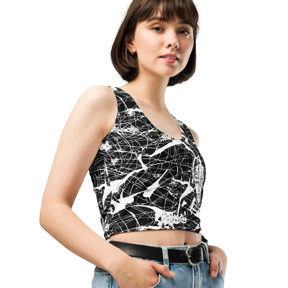 Stormy Serenity on Crop Top — Right Front
