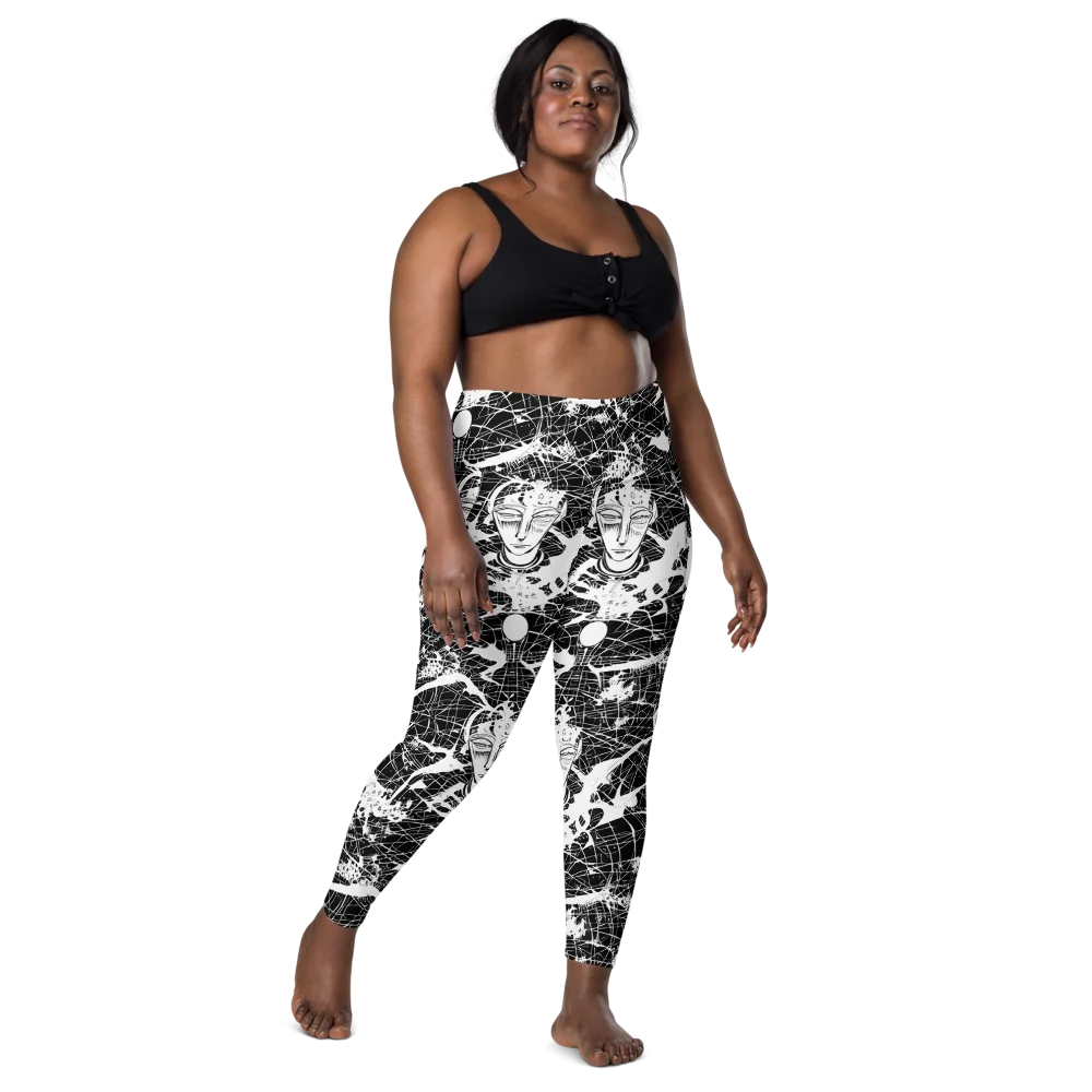 Stormy Serenity on Leggings with Pockets — Front