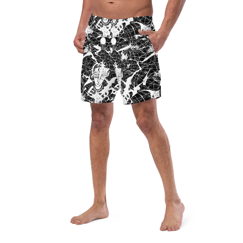 Stormy Serenity on Swim Trunks — Left Front