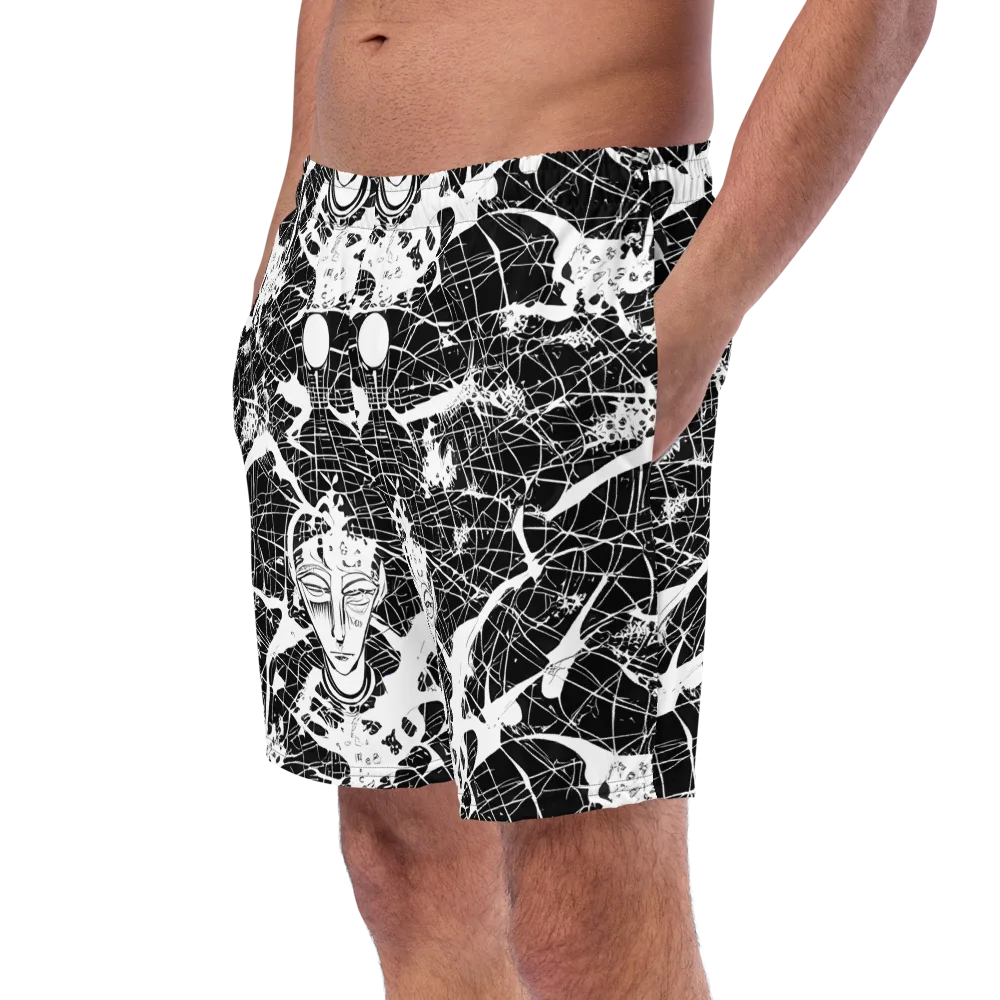 Stormy Serenity on Swim Trunks — Left Front