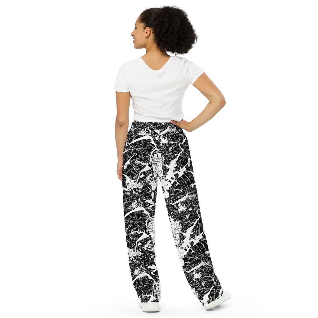 Stormy Serenity on Wide-Leg Pants — Back