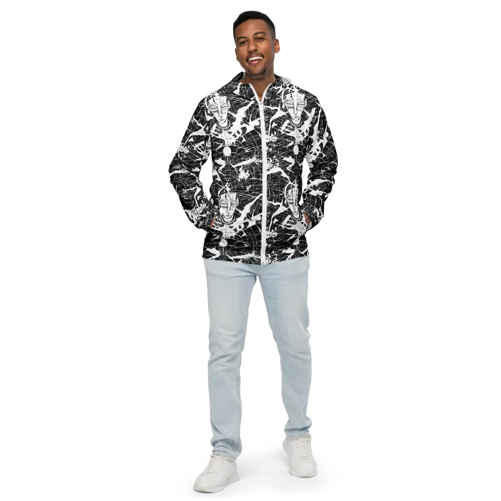 Stormy Serenity on Men's Windbreaker — Front