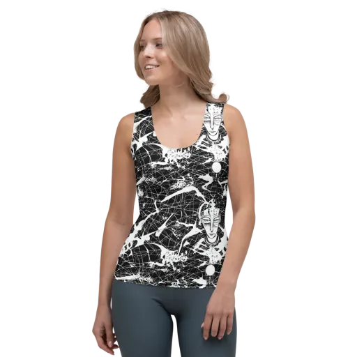 Stormy Serenity on a Women's Tank Top
