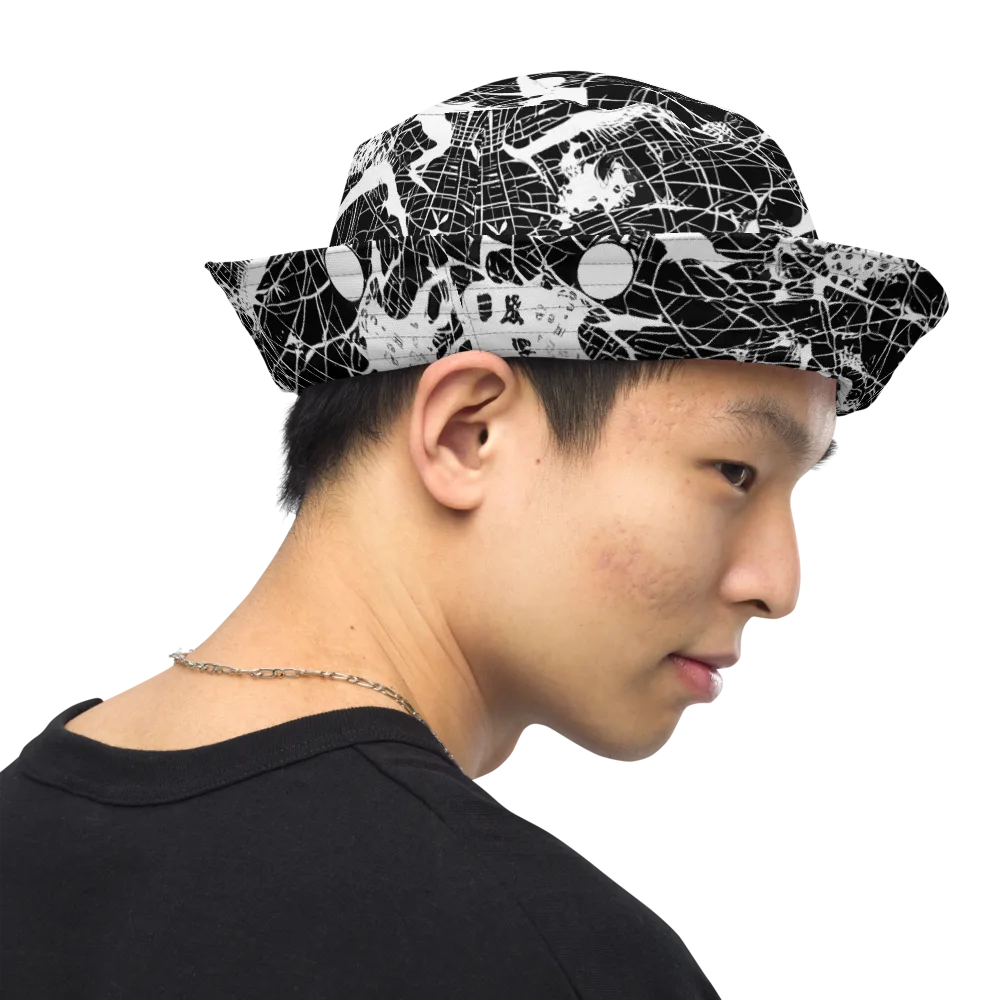 Stormy Serenity on Reversible Bucket Hat — Right Outside