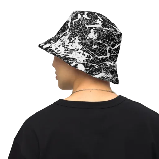 Stormy Serenity on a Reversible Bucket Hat
