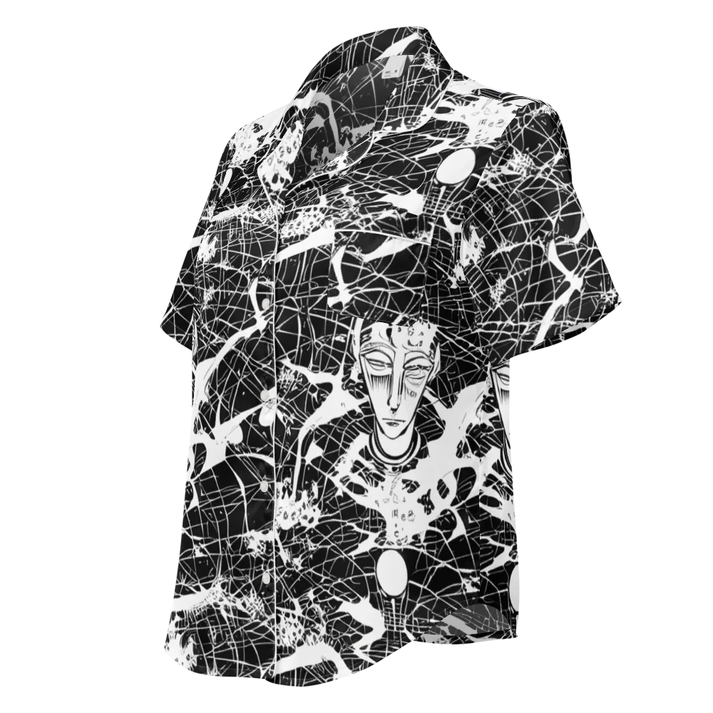 Stormy Serenity on Women's Short Sleeve Pajama Top — Left Front