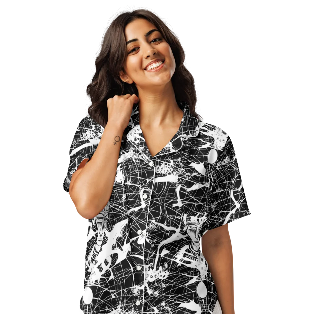 Stormy Serenity on Women's Short Sleeve Pajama Top — Front