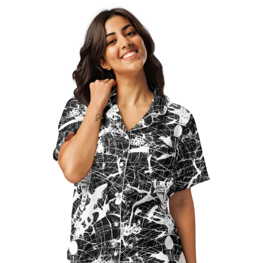 Stormy Serenity on a Women's Short Sleeve Pajama Top
