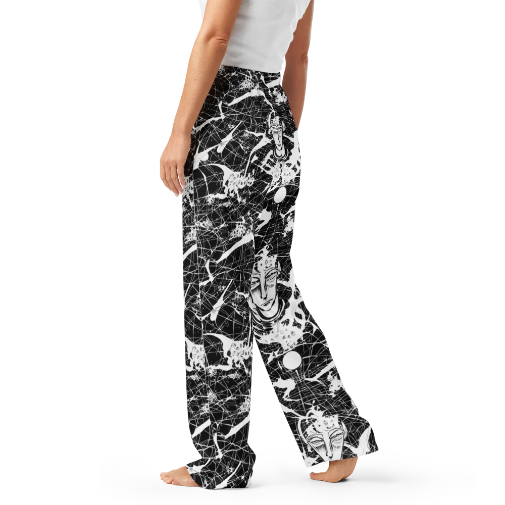 Stormy Serenity on Women's Pajama Pants — Left