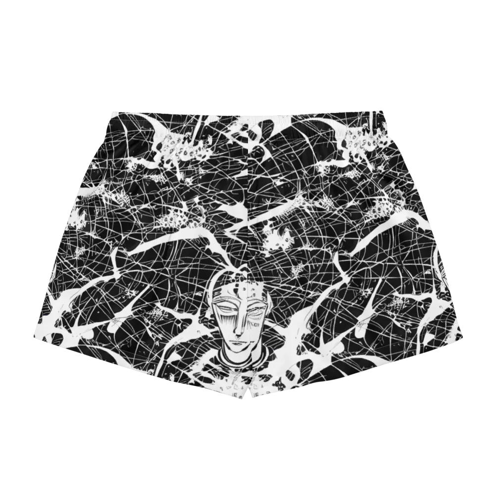 Stormy Serenity on Women's Pajama Shorts — Back