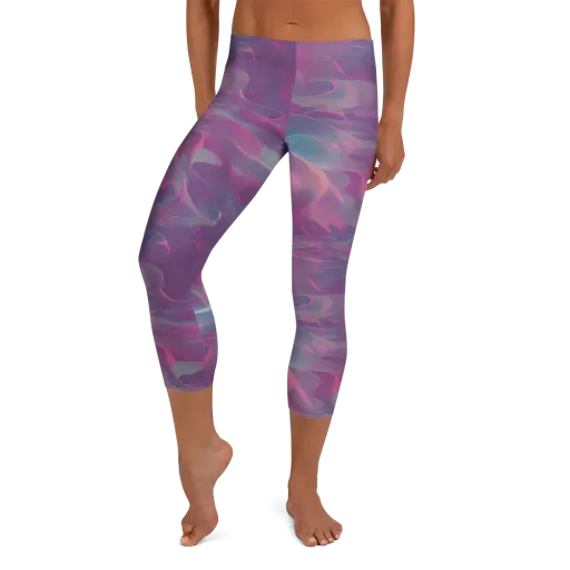 Dreamscape Swirl on a Capri Leggings