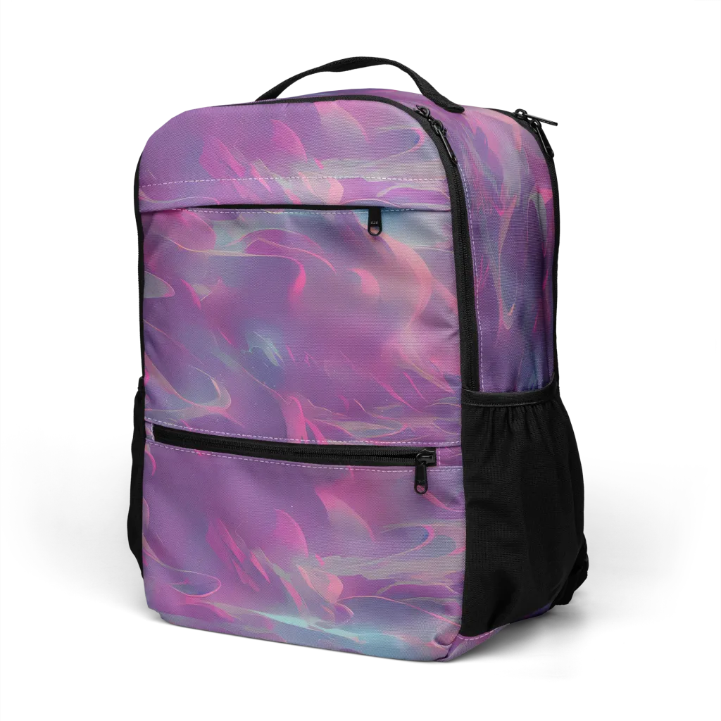 Dreamscape Swirl on Utility Backpack — Left Front