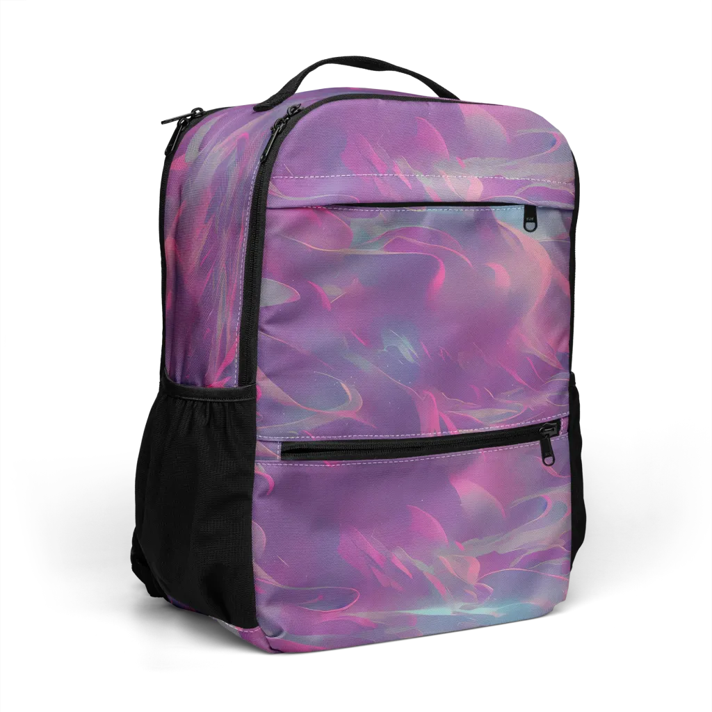 Dreamscape Swirl on Utility Backpack — Right Front