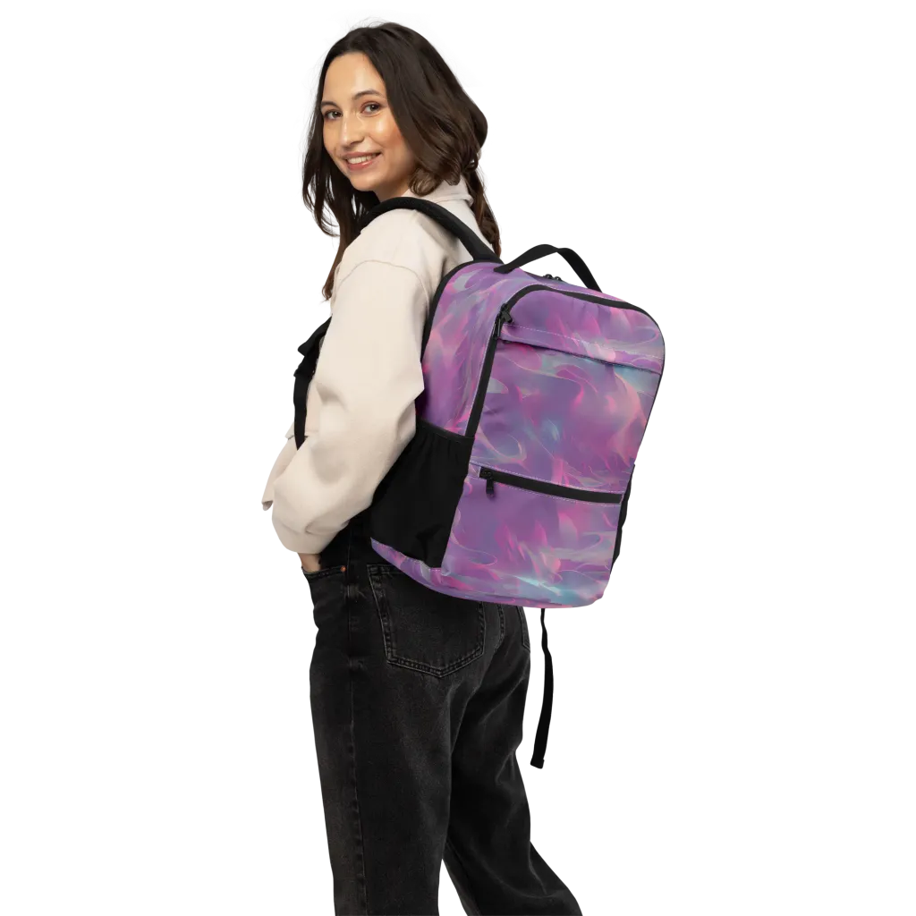 Dreamscape Swirl on Utility Backpack — Back