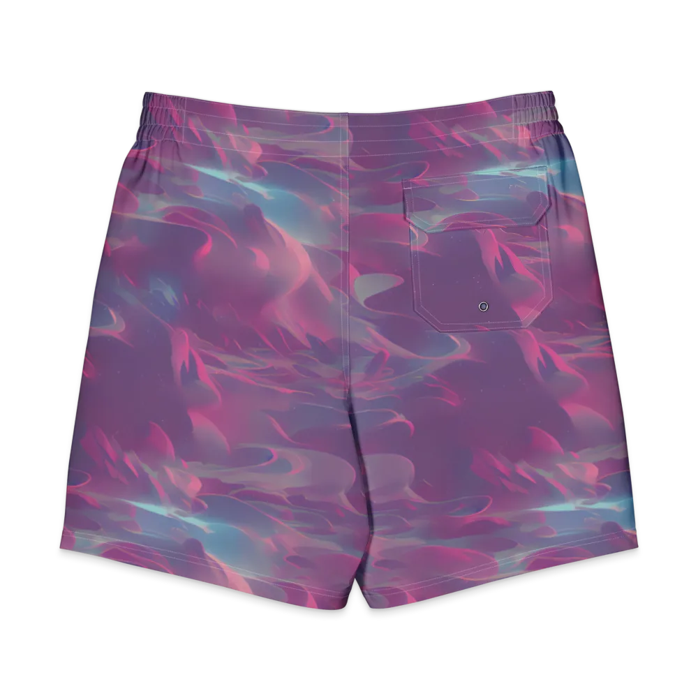 Dreamscape Swirl on Men's Board Shorts — Back