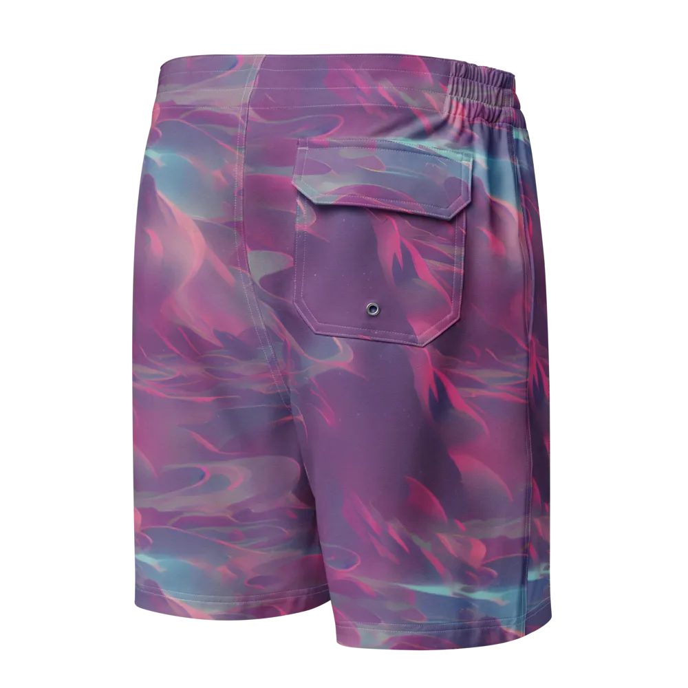 Dreamscape Swirl on Men's Board Shorts — Back