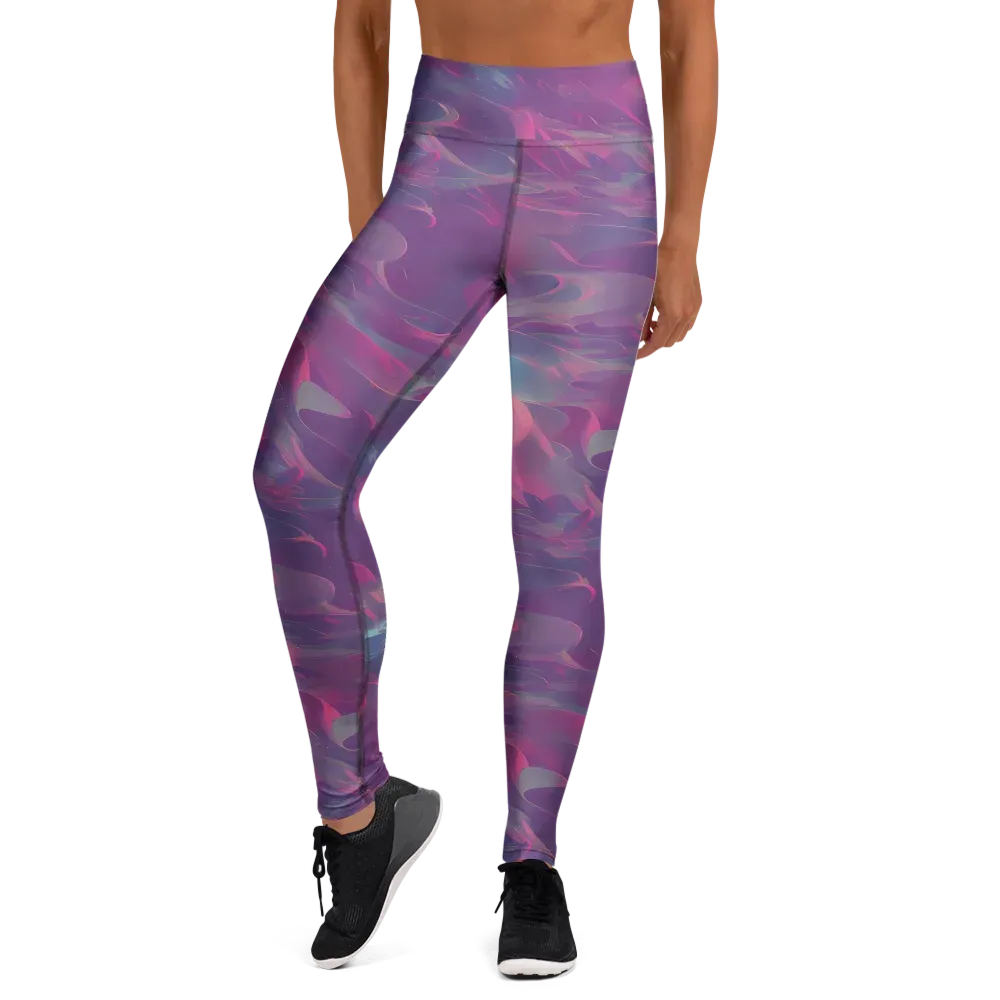 Dreamscape Swirl on Yoga Leggings — Front