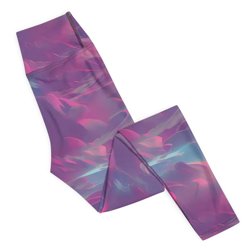 Dreamscape Swirl on Yoga Leggings — Right