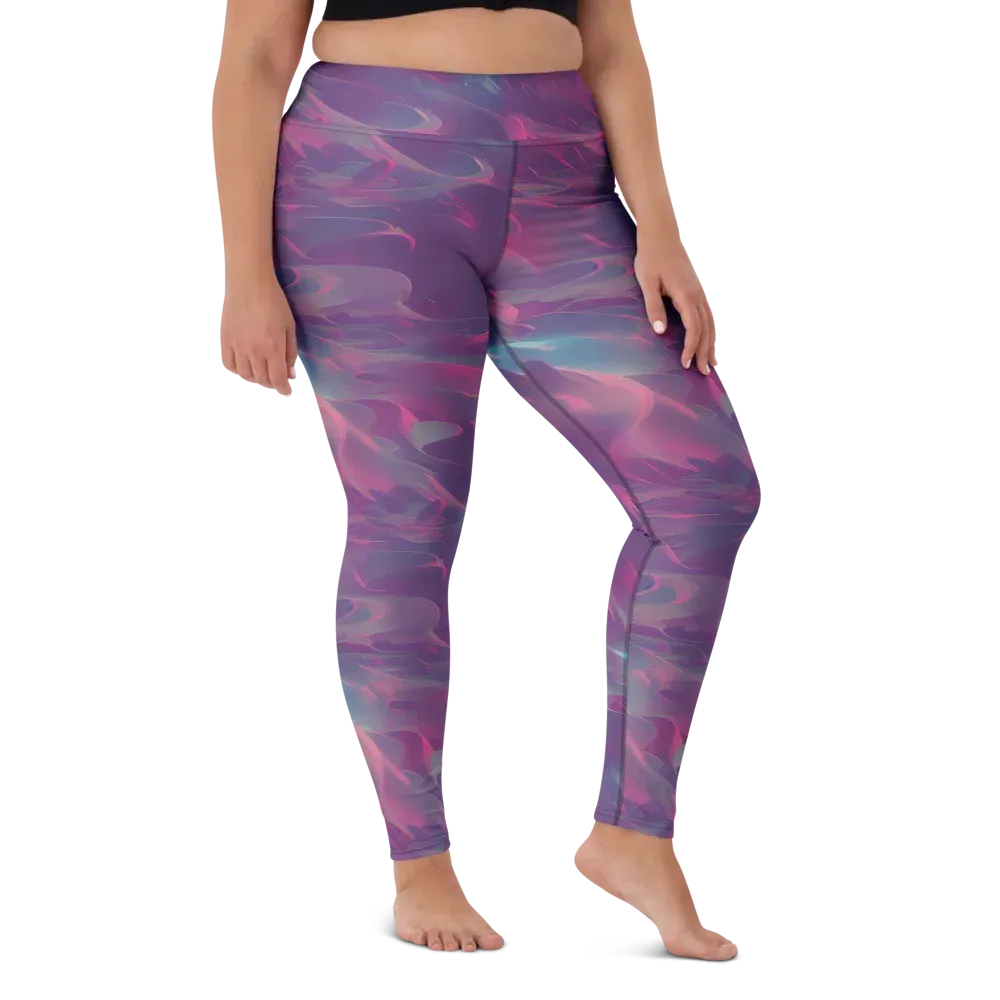 Dreamscape Swirl on Yoga Leggings — Front