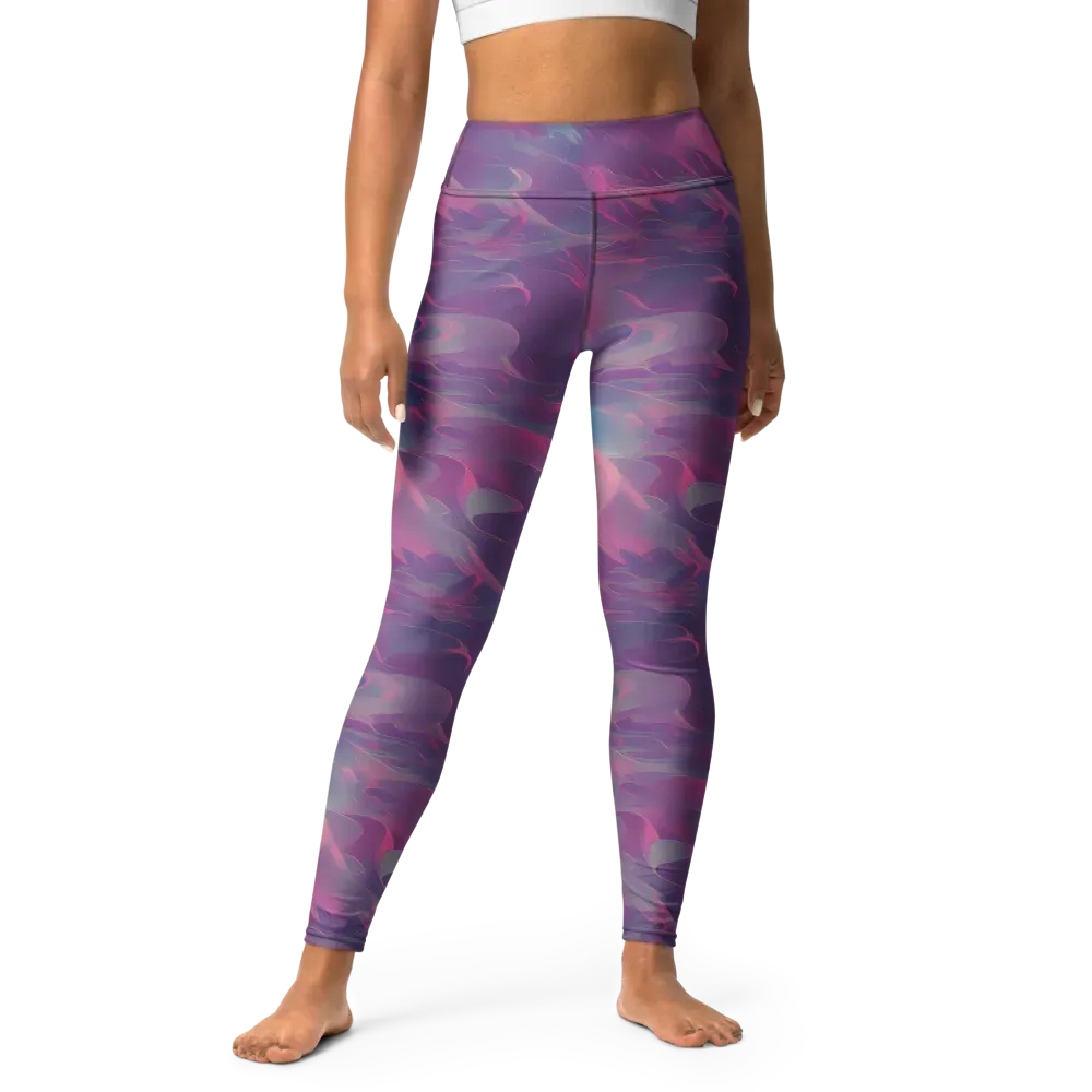 Dreamscape Swirl on Yoga Leggings — Front