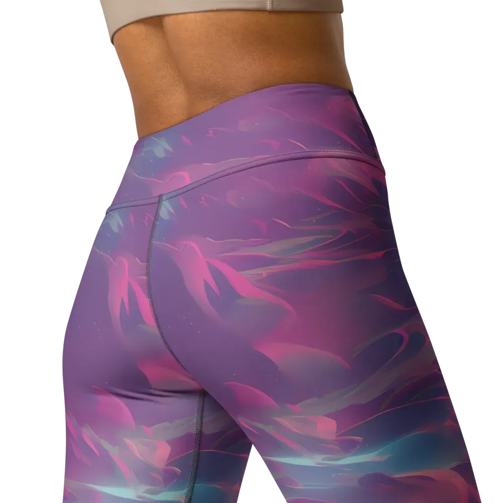 Dreamscape Swirl on Yoga Leggings — Back