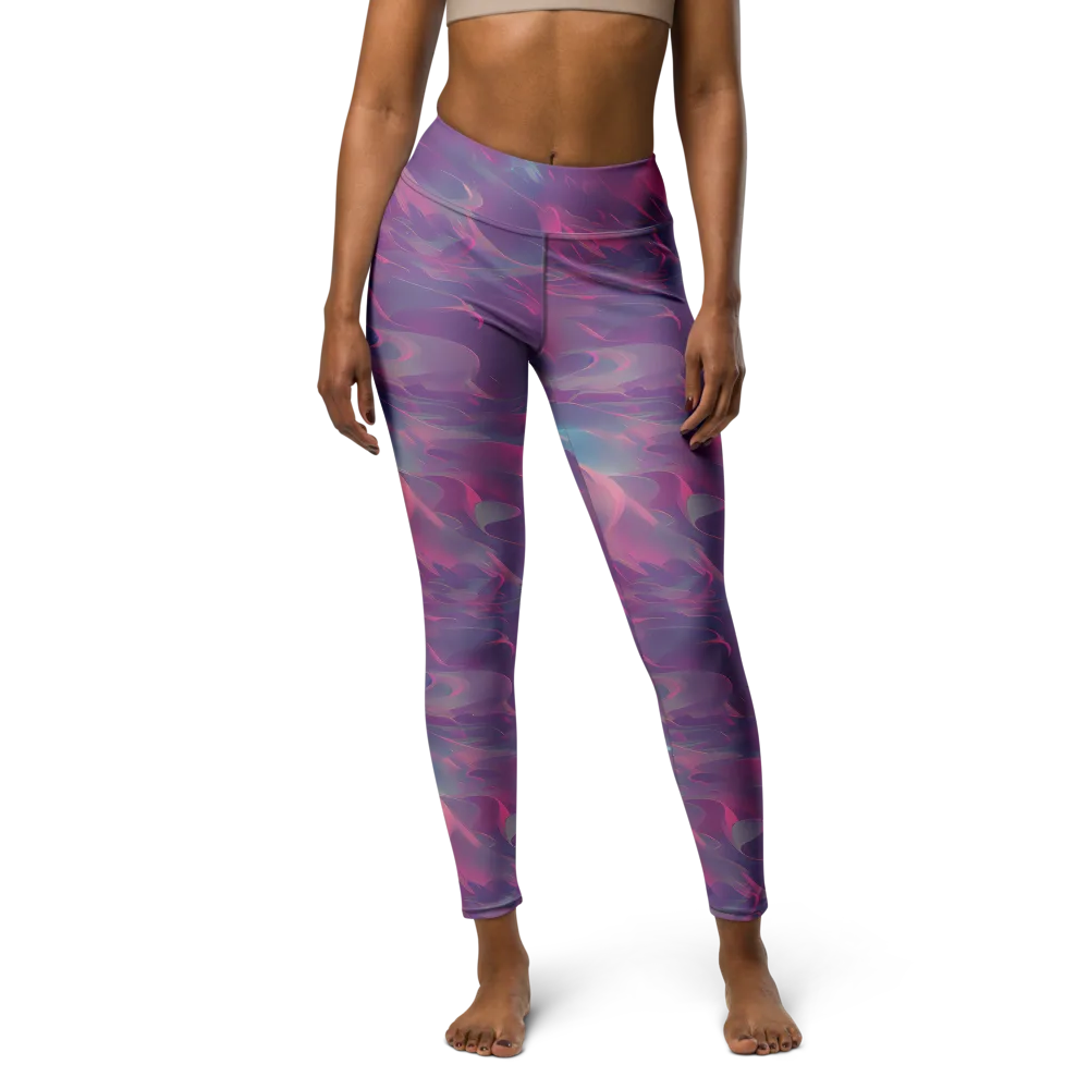 Dreamscape Swirl on Yoga Leggings — Front