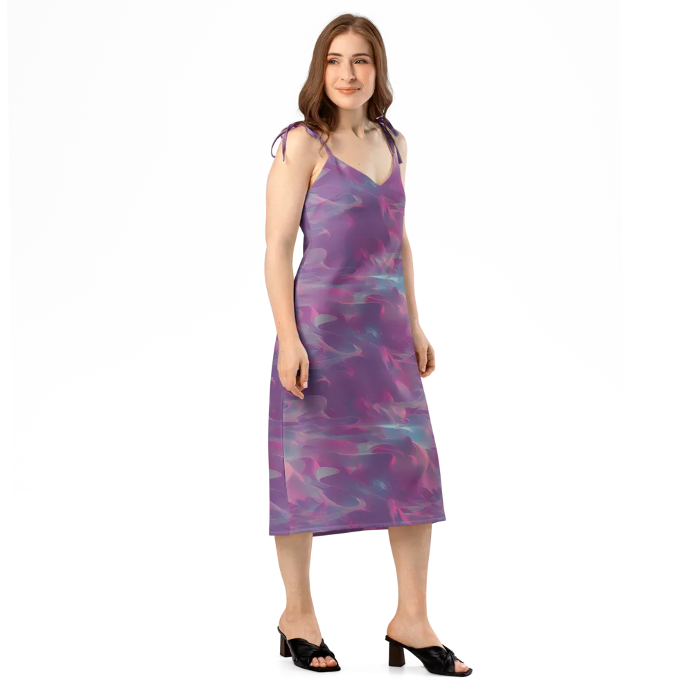 Dreamscape Swirl on Slip Dress — Right Front