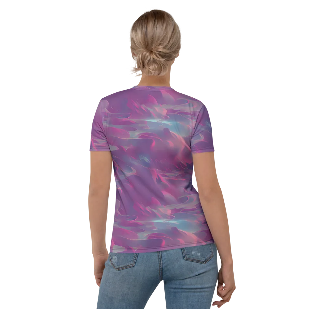 Dreamscape Swirl on Women's Crew Neck T-Shirt — Back