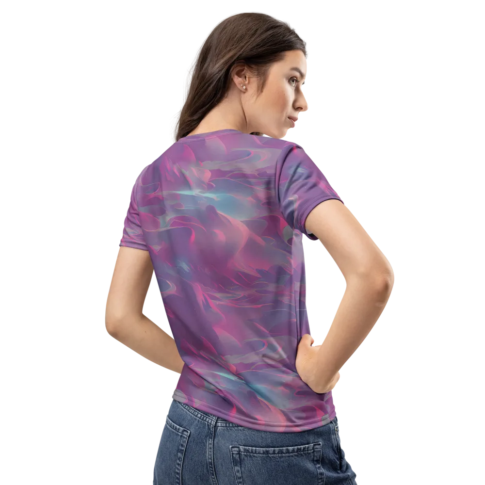 Dreamscape Swirl on Women's Crew Neck T-Shirt — Back