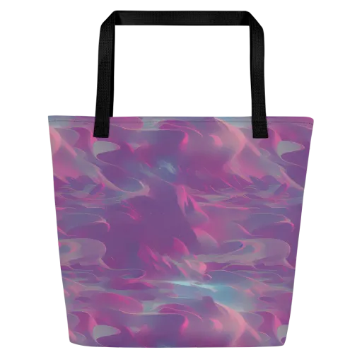 Dreamscape Swirl on a Large Tote Bag W/ Pocket